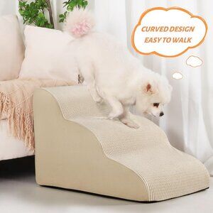 3-Step Dog Ramp and Stairs for Sofa and Chair
